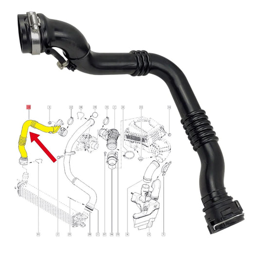 Turbo Intercooler Pipe compatible with OEM 8200551942