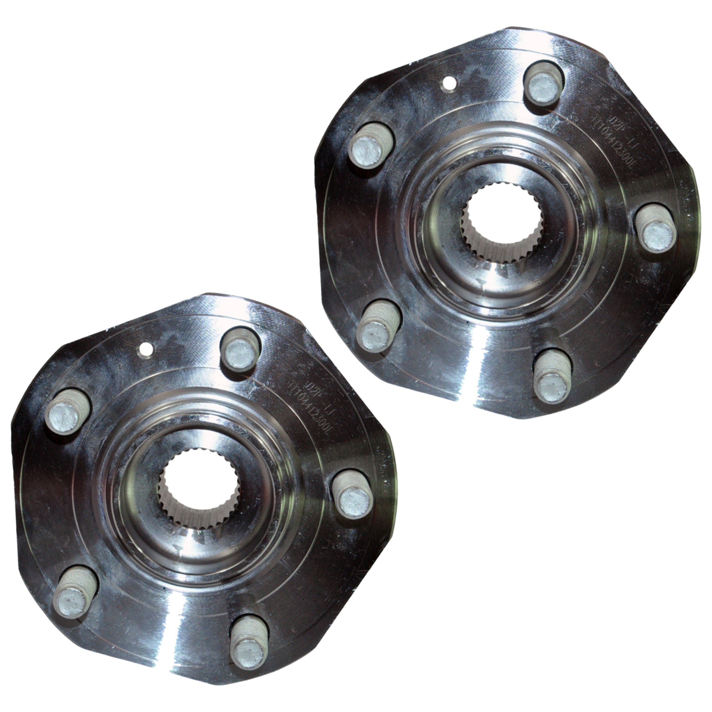 Tesla Model Y wheel bearing pair replacement – bearing hub and flange visible