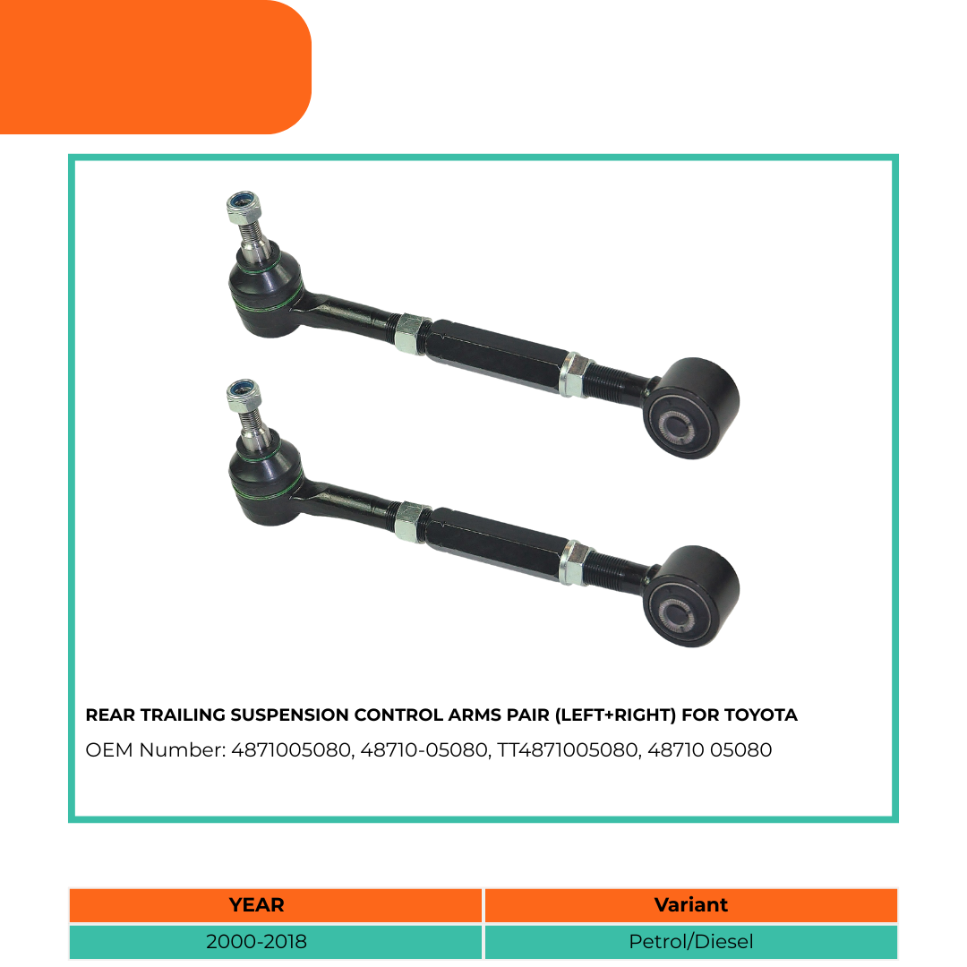 4871005080 rear control arm pair for Toyota