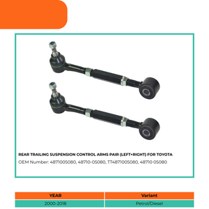 4871005080 rear control arm pair for Toyota