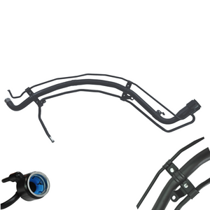 Toyota RAV4 fuel filler pipe mounting brackets detail view