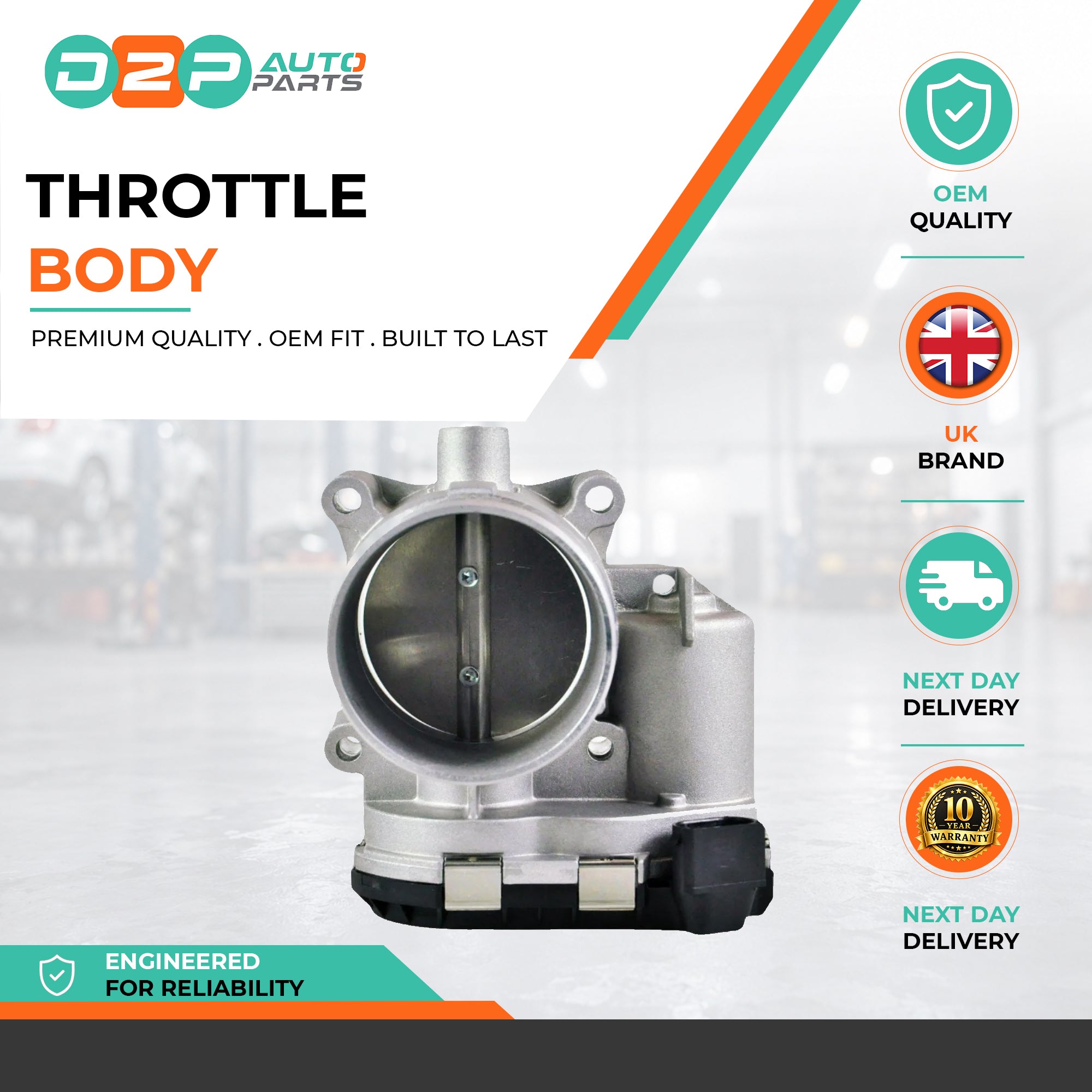 Throttle Body (6 Pins) For Volvo: S60, S80, V70, XC70 Cross Country, XC90, 8677867