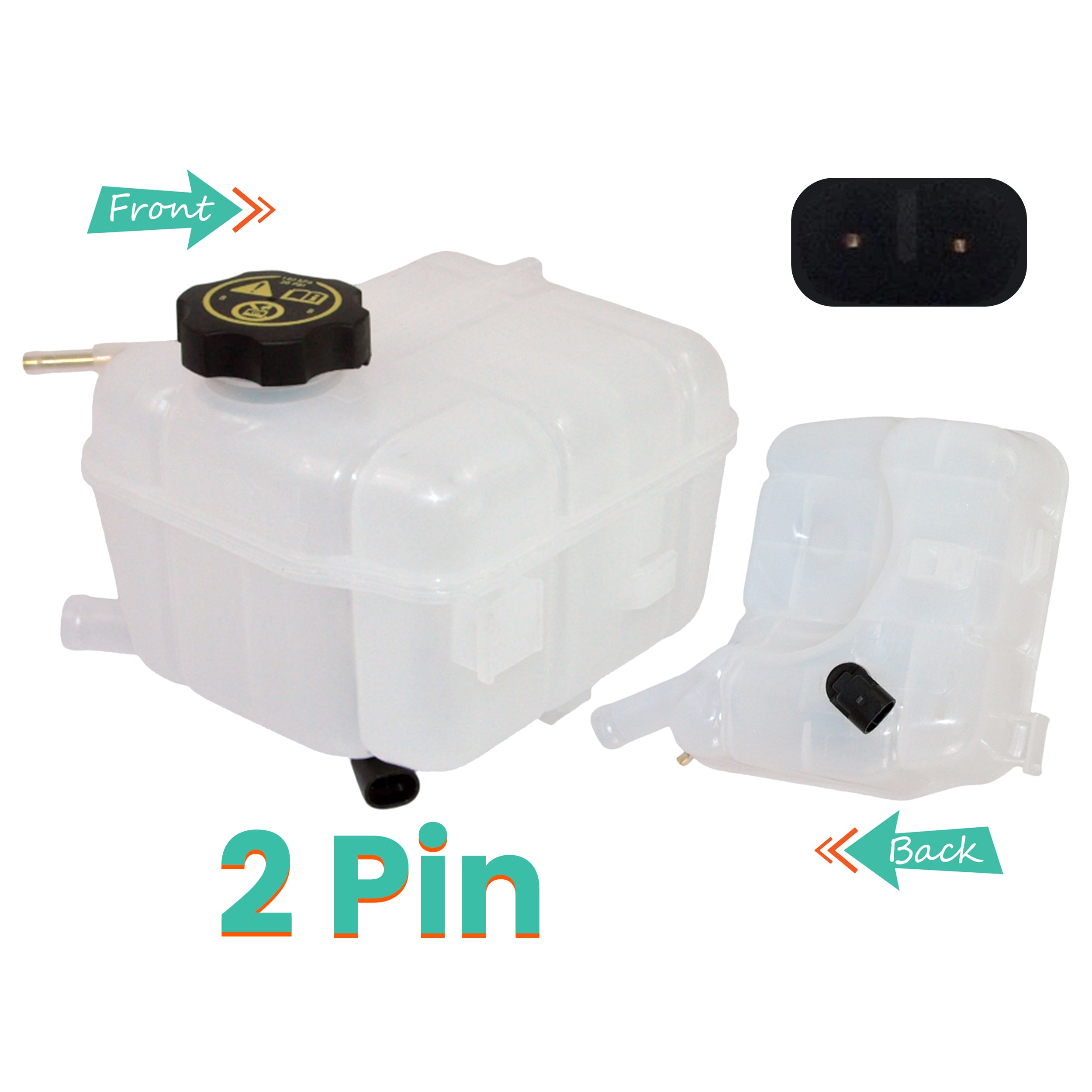 Radiator Coolant Expansion Header Tank & Cap For Chevrolet: Malibu ...