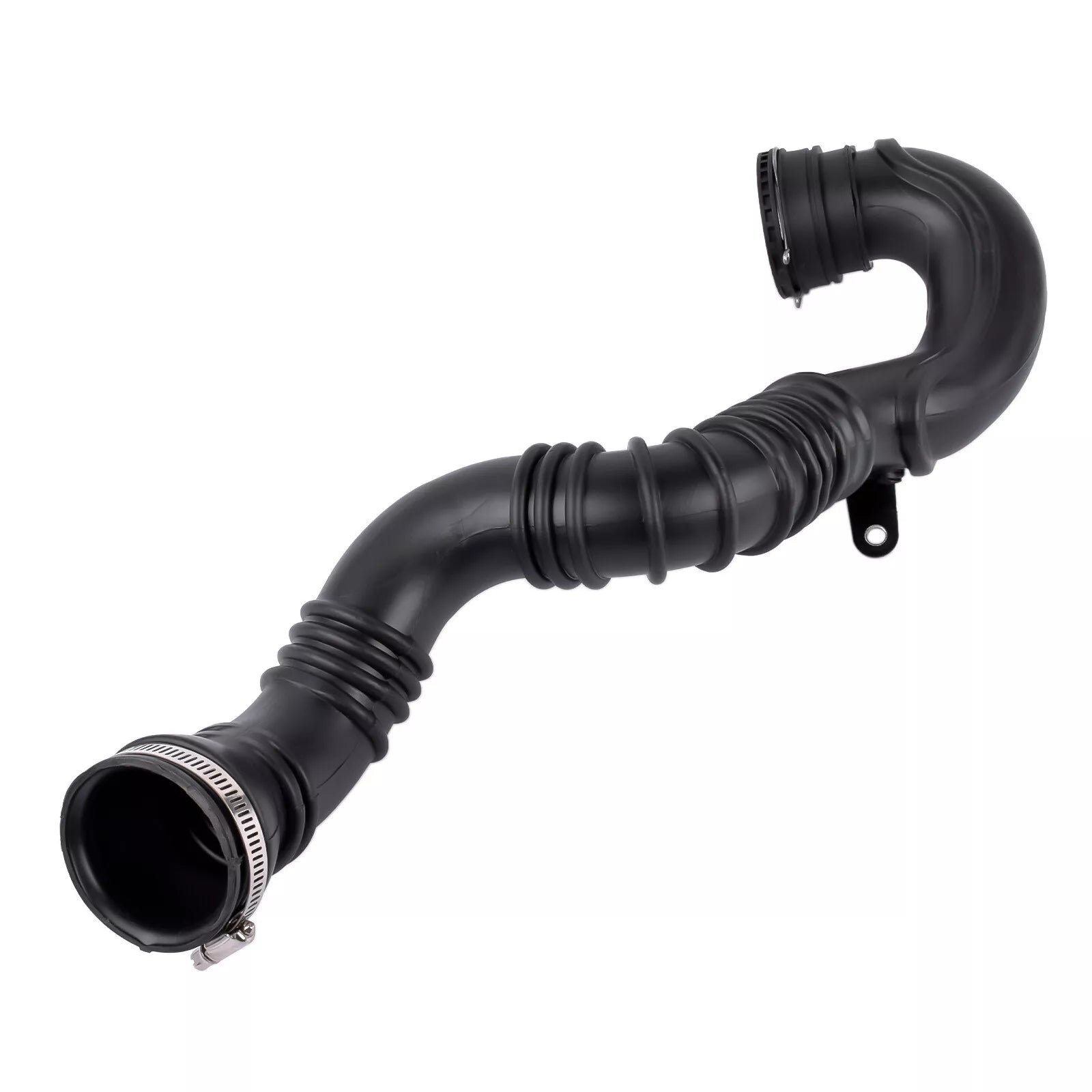 New Turbo Boost Intercooler Outlet Hose Pipe for Vauxhall Astra, front view.