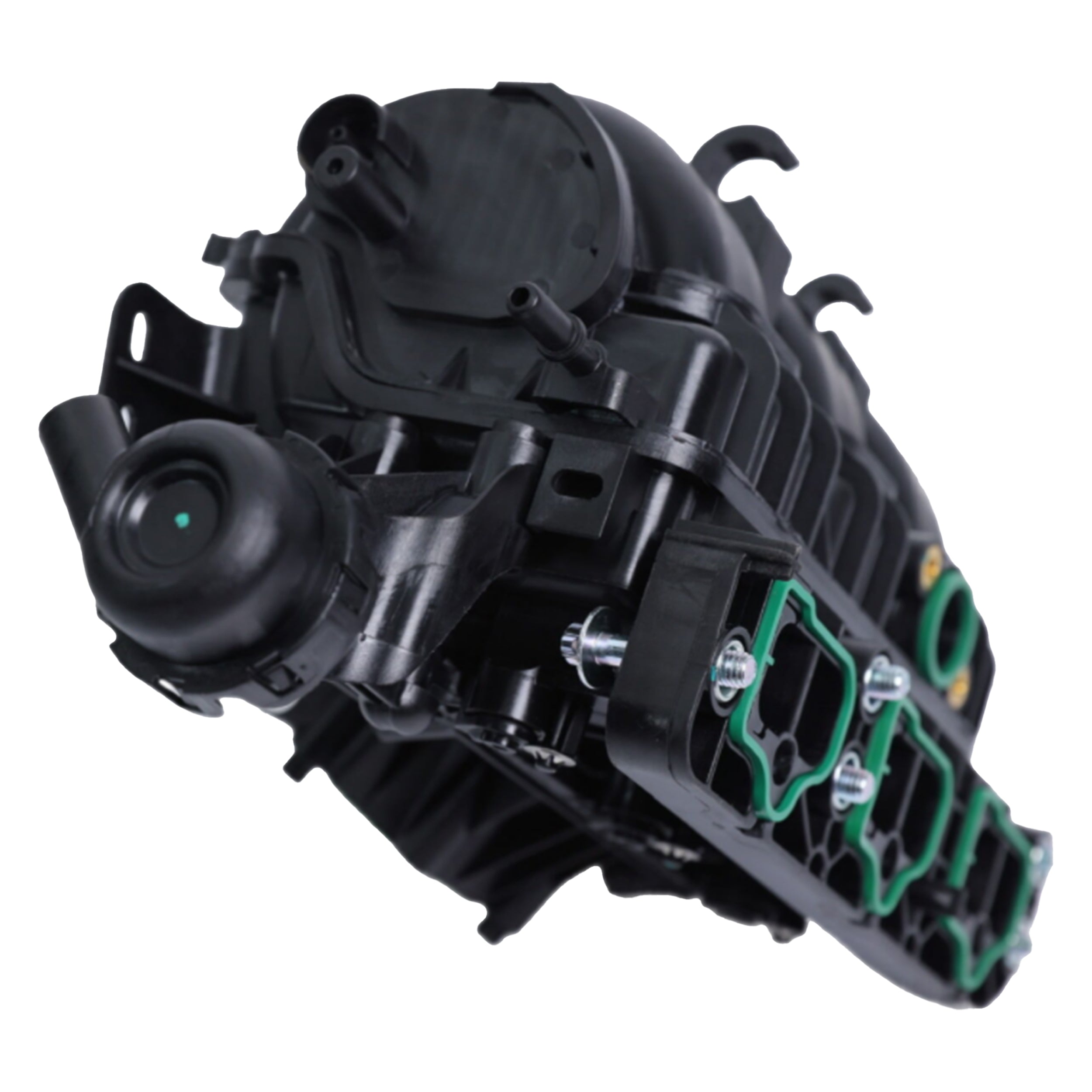 Side view of the Vauxhall Corsa intake manifold with visible connections