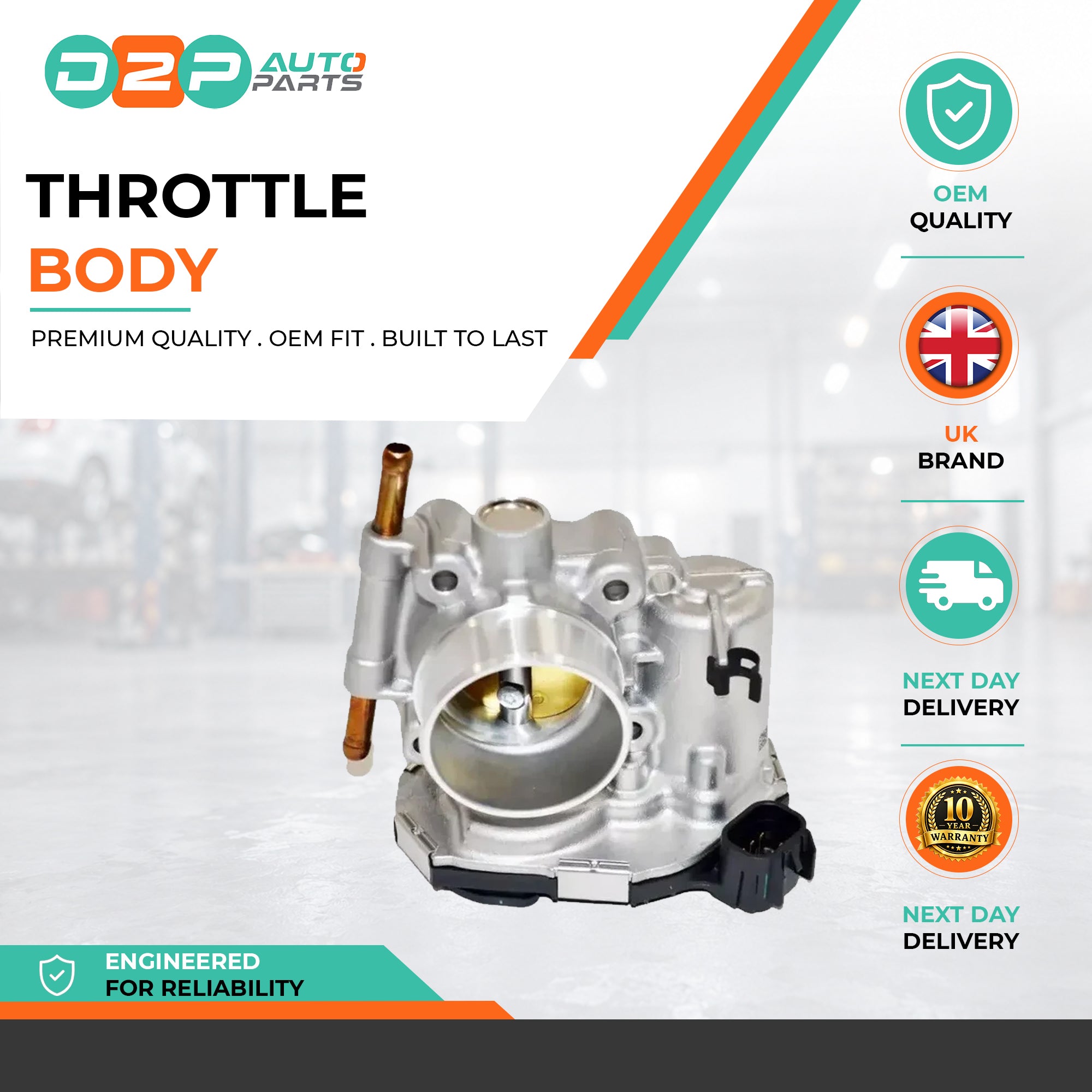 6-Pin Electric Throttle Body for Opel Corsa D (2006-2014) 1.0 Petrol | 55563385