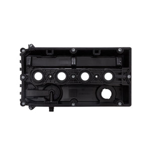 Camshaft rocker cover housing with gasket white background