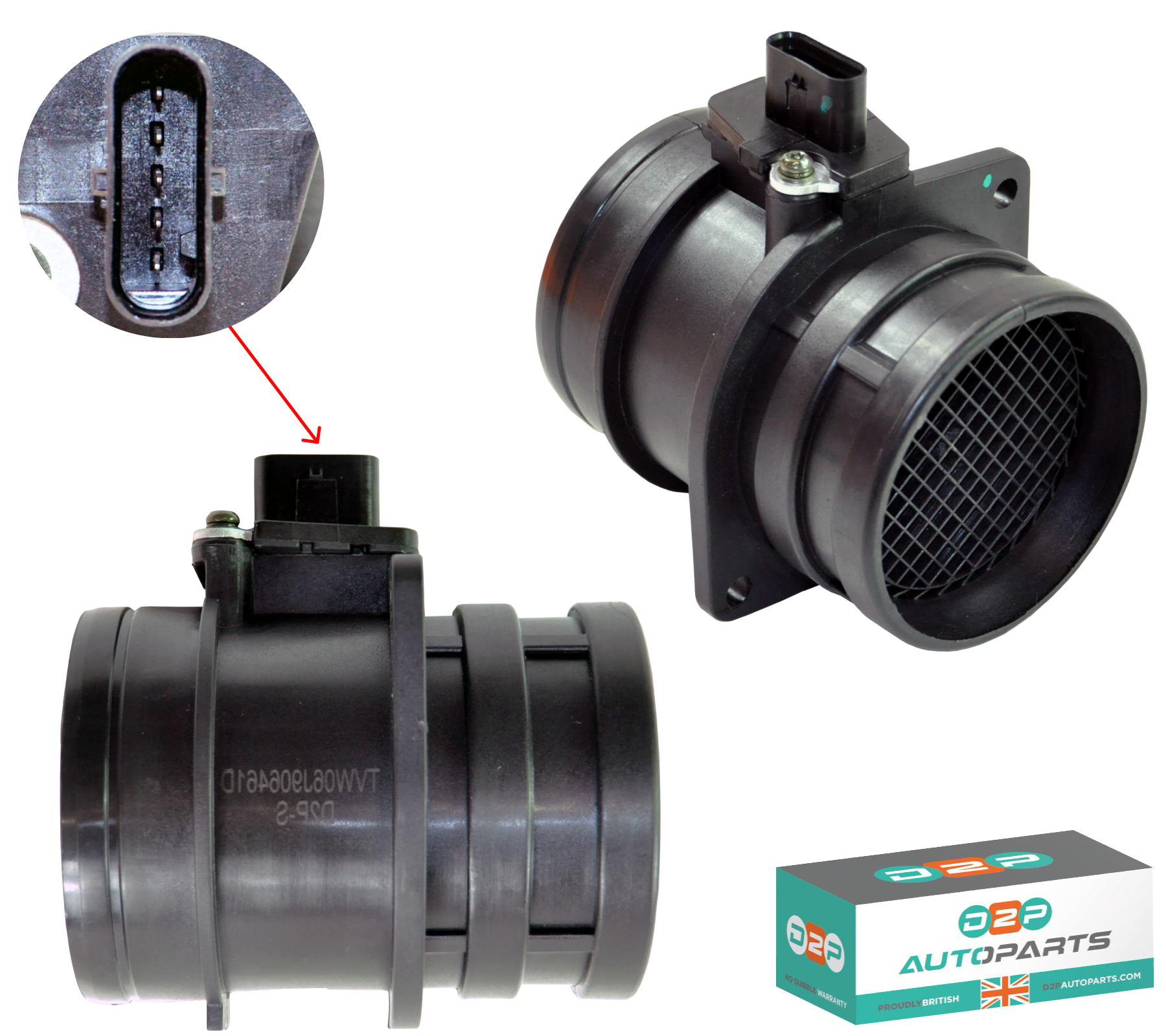 Engine Mass Air Flow Meter For for Audi, Porsche, Seat, Skoda, VW