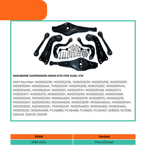 Audi TT wishbone suspension arms kit spare part image