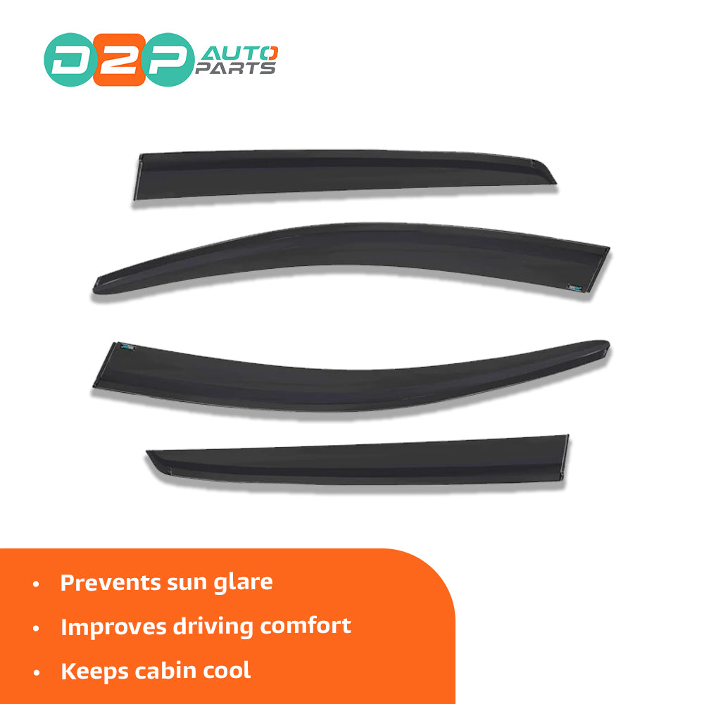Smoke Tinted Wind Deflectors VW Golf
