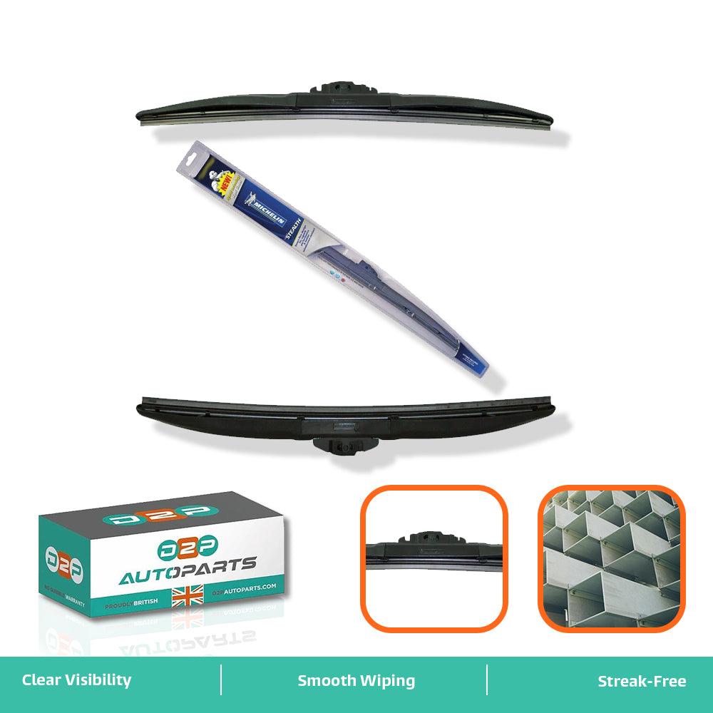 Pair of Michelin front wiper blades hybrid 16in and 18in
