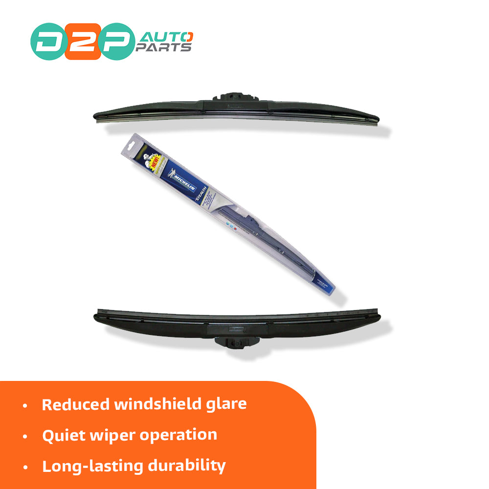 Genuine Michelin Stealth Hybrid wiper blades set for car windscreen