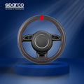 Sparco Elasticated Steering Wheel Cover PVC & Eva Carbon & Red For Most Car