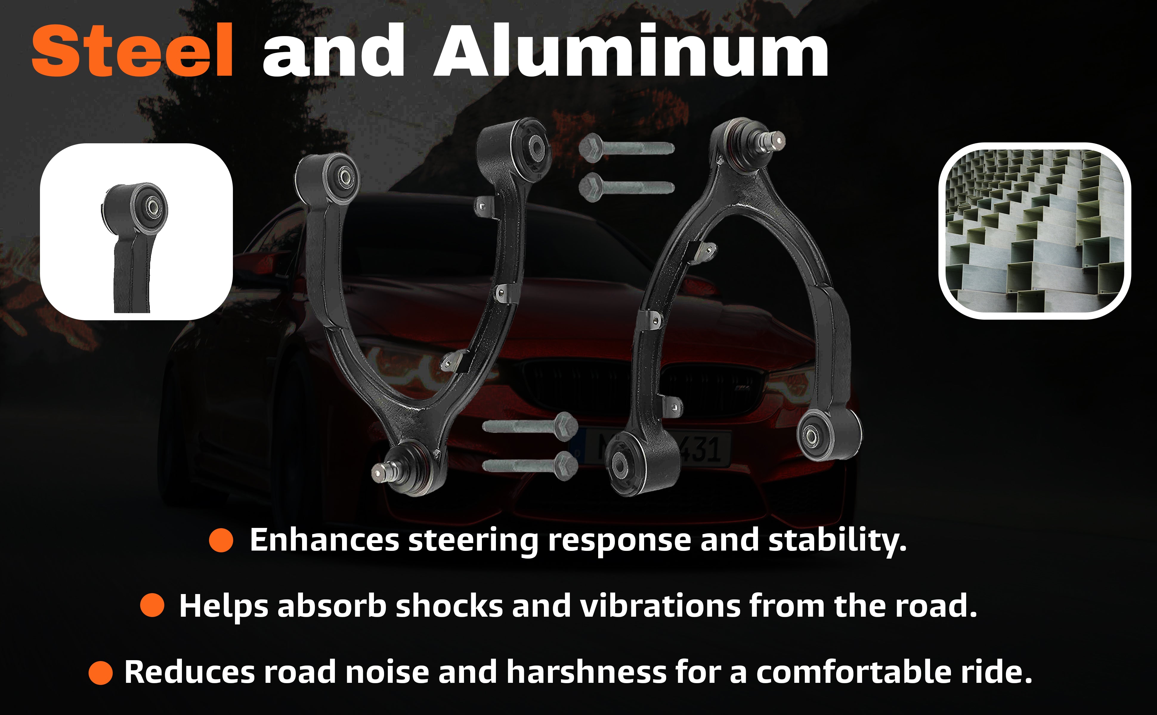 front upper control arm kit for Tesla