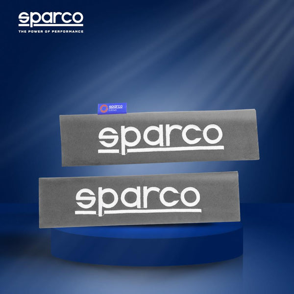 Sparco Seat Belt Shoulder Pads Set Grey Strap Cover Suitable For All Model