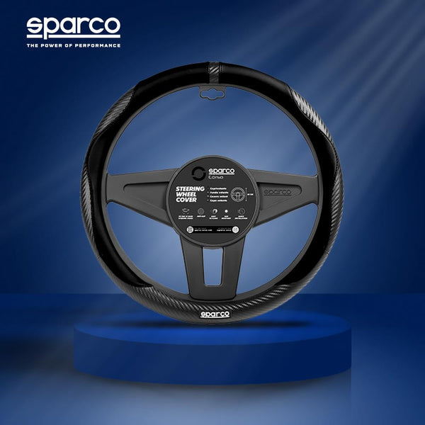 Sparco 15" Black Steering Wheel Cover Universal For Anti-slip 38cm