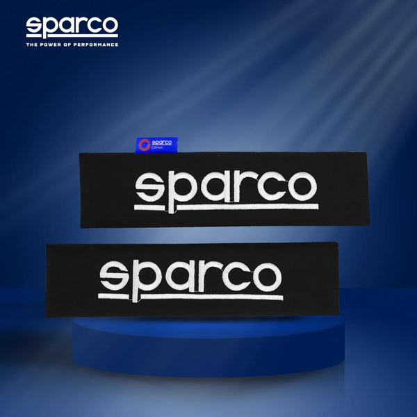 Sparco Seat Belt Shoulder Pads Set Black Strap Cover Suitable For All Model