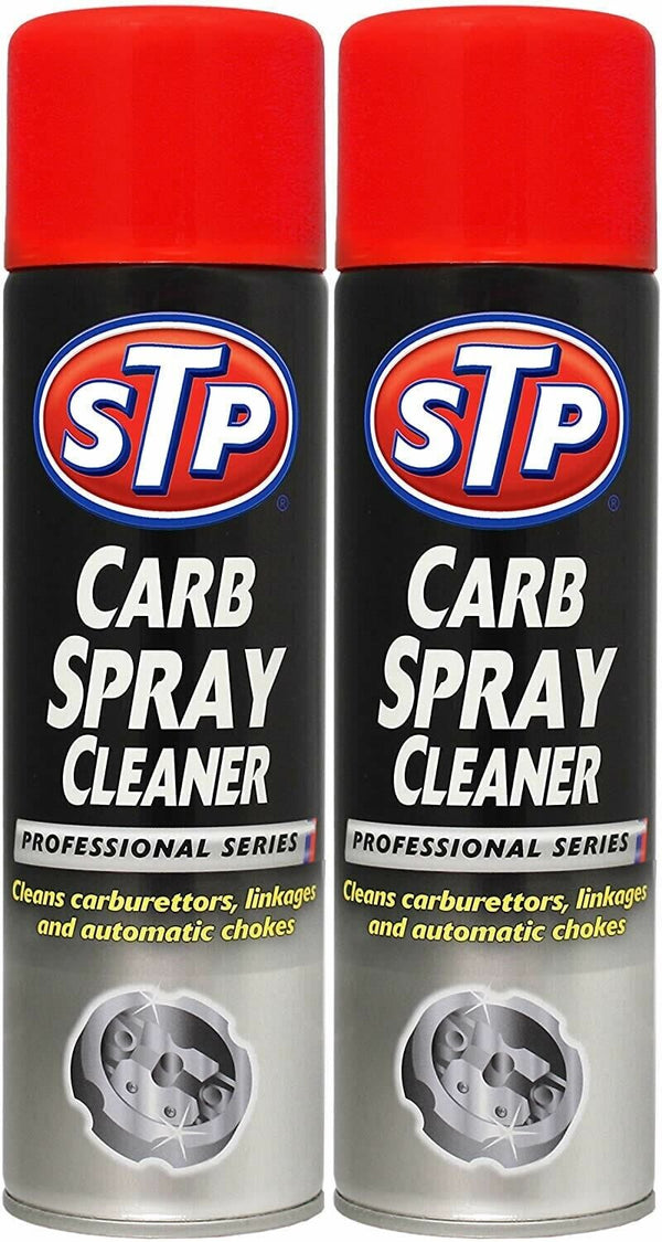 2 x STP CARB CLEANER SPRAY CARBURETTOR INTAKE SPRAY CLEANER PROFESSIONAL 500ML