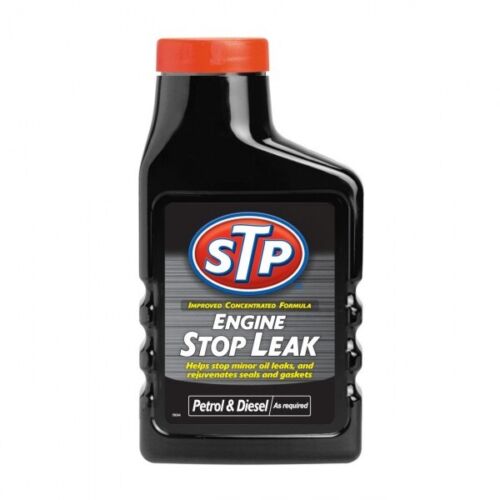 STP ENGINE STOP LEAK 300ml STOPS MINOR OIL LEAKS - REJUVENATES SEALS & GASKETS