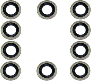 10X Oil Drain Sump Plug Washers X10 For Peugeot, Citroen, Ford, Land Rover, and Mazda - D2P Autoparts