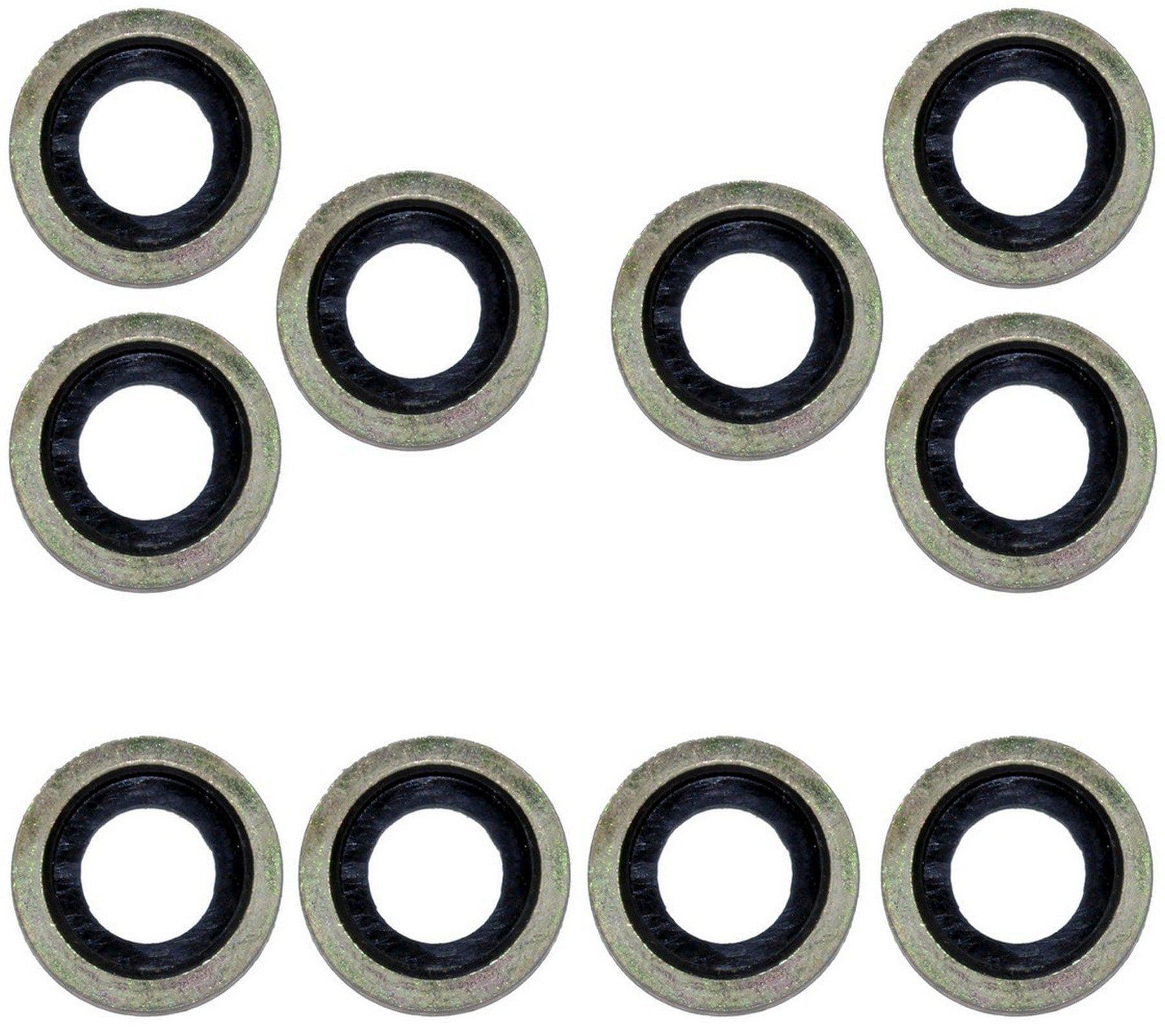 10X Oil Drain Sump Plug Washers X10 For Peugeot, Citroen, Ford, Land Rover, and Mazda - D2P Autoparts