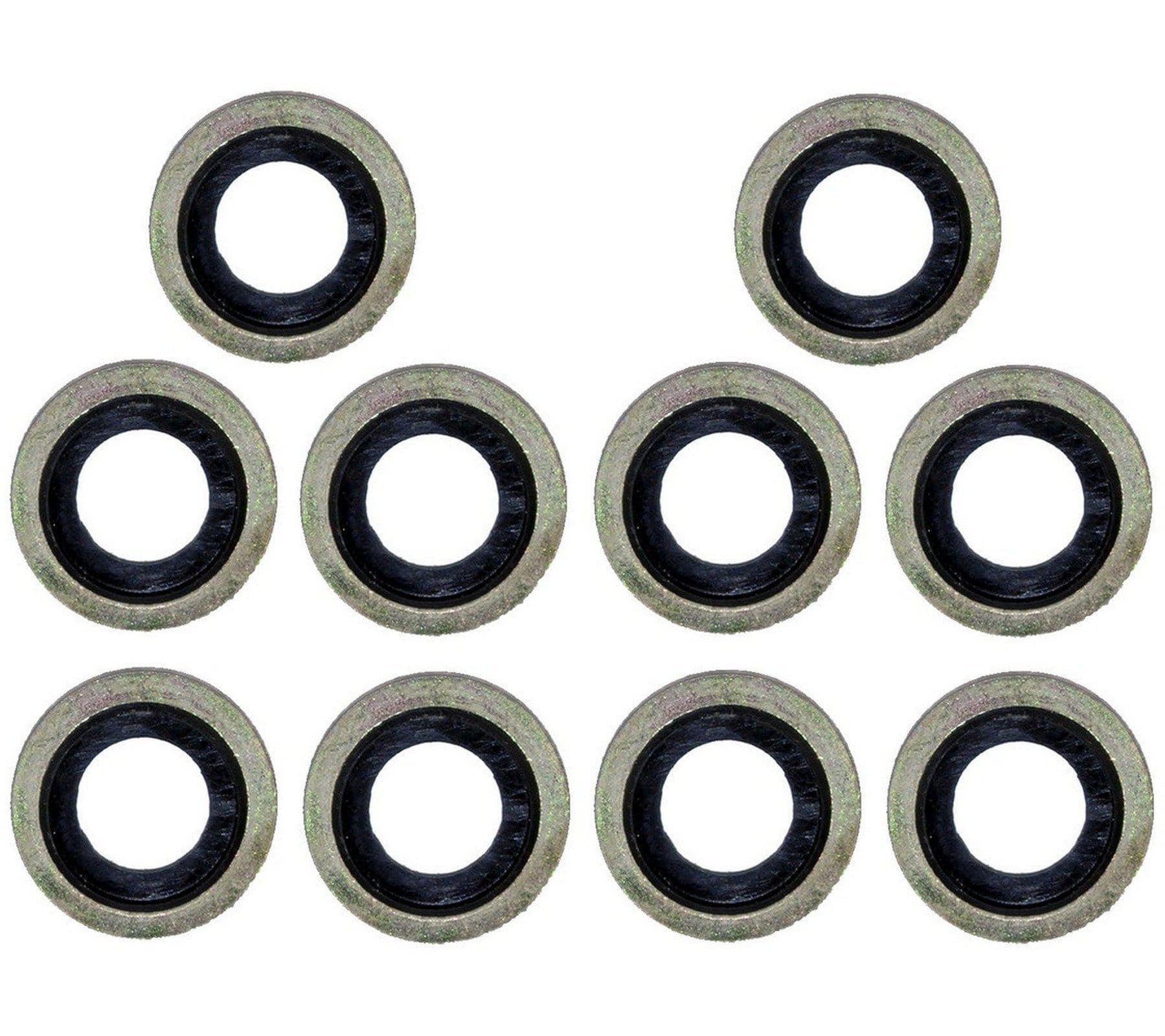 10X Oil Drain Sump Plug Washers X10 For Peugeot, Citroen, Ford, Land Rover, and Mazda - D2P Autoparts