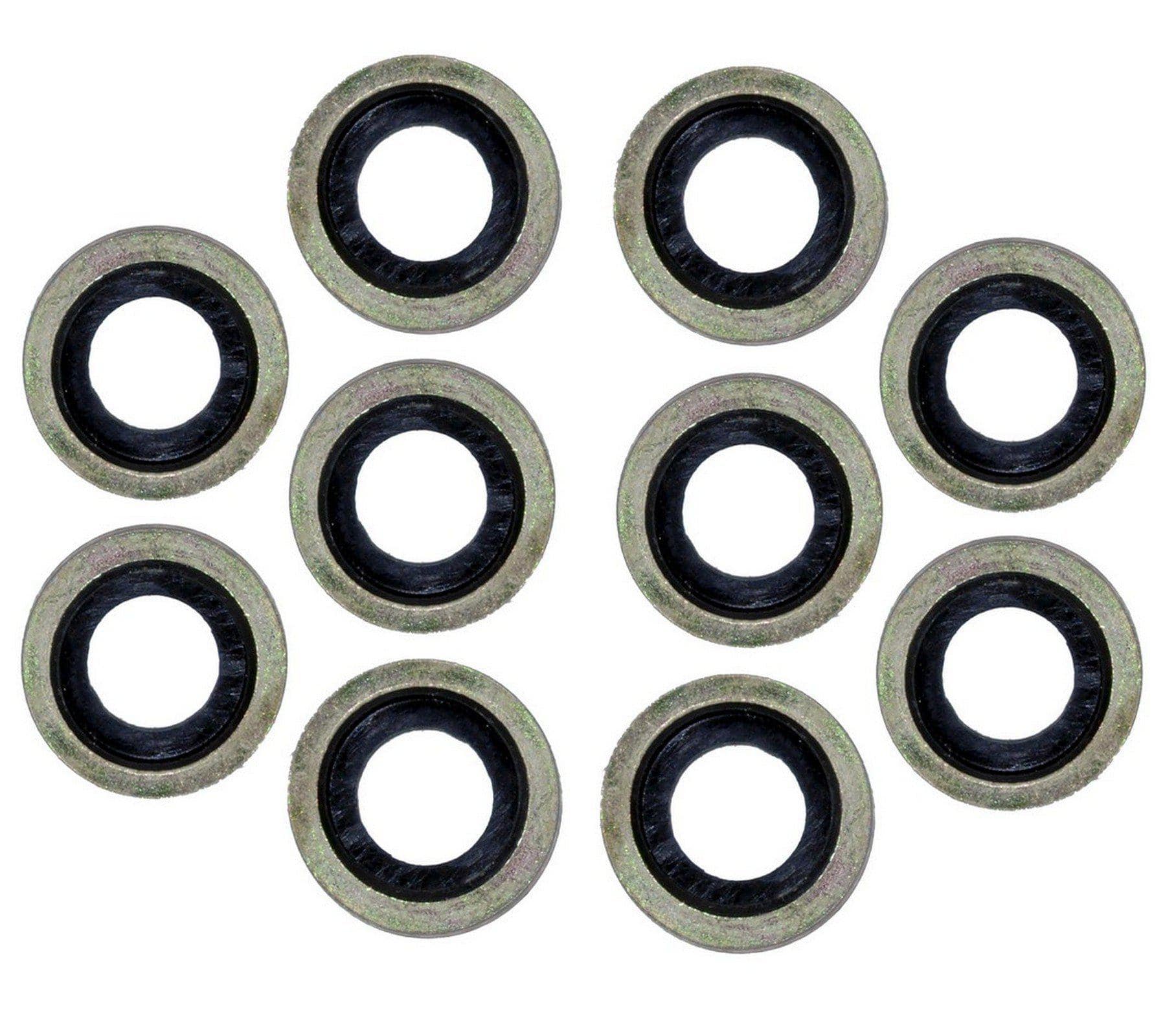 10X Oil Drain Sump Plug Washers X10 For Peugeot, Citroen, Ford, Land Rover, and Mazda - D2P Autoparts