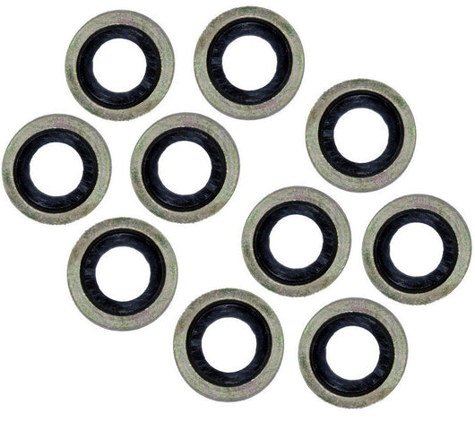 10X Oil Drain Sump Plug Washers X10 For Peugeot, Citroen, Ford, Land Rover, and Mazda - D2P Autoparts