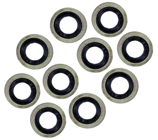 10X Oil Drain Sump Plug Washers X10 For Peugeot, Citroen, Ford, Land Rover, and Mazda - D2P Autoparts
