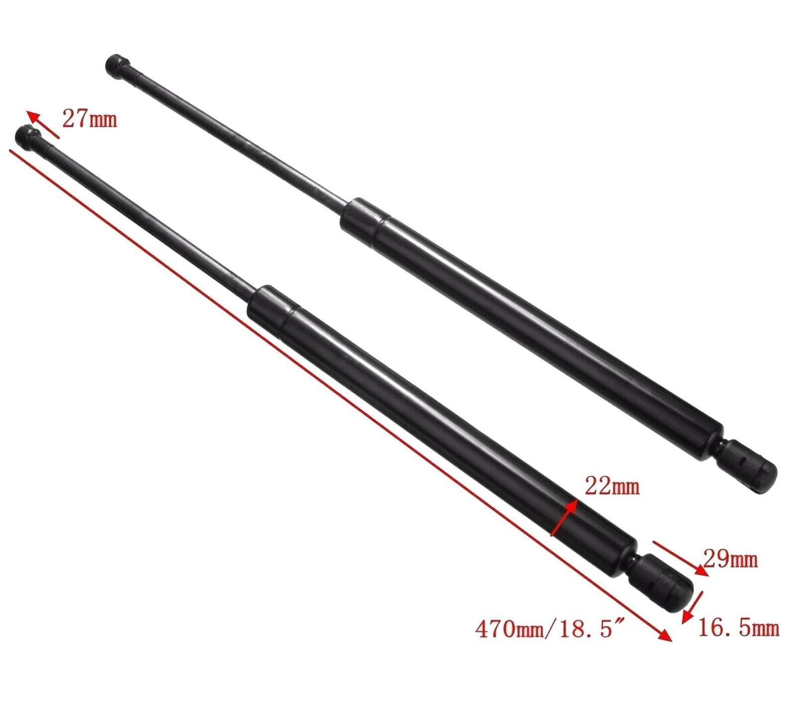 2x Rear Boot Gas Tailgate Struts (Left & Right) For VW - D2P Autoparts