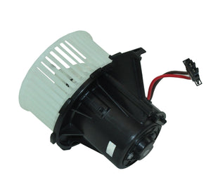 HVAC blower fan motor for Audi A4 allroad showing mounting flange