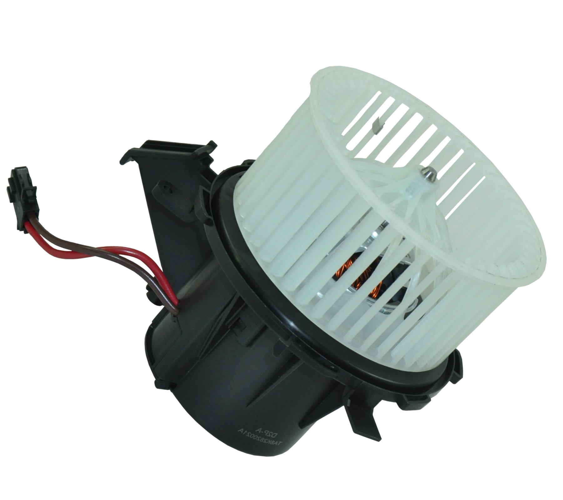 Detail image of blower motor fan bearing and wiring harness for Audi