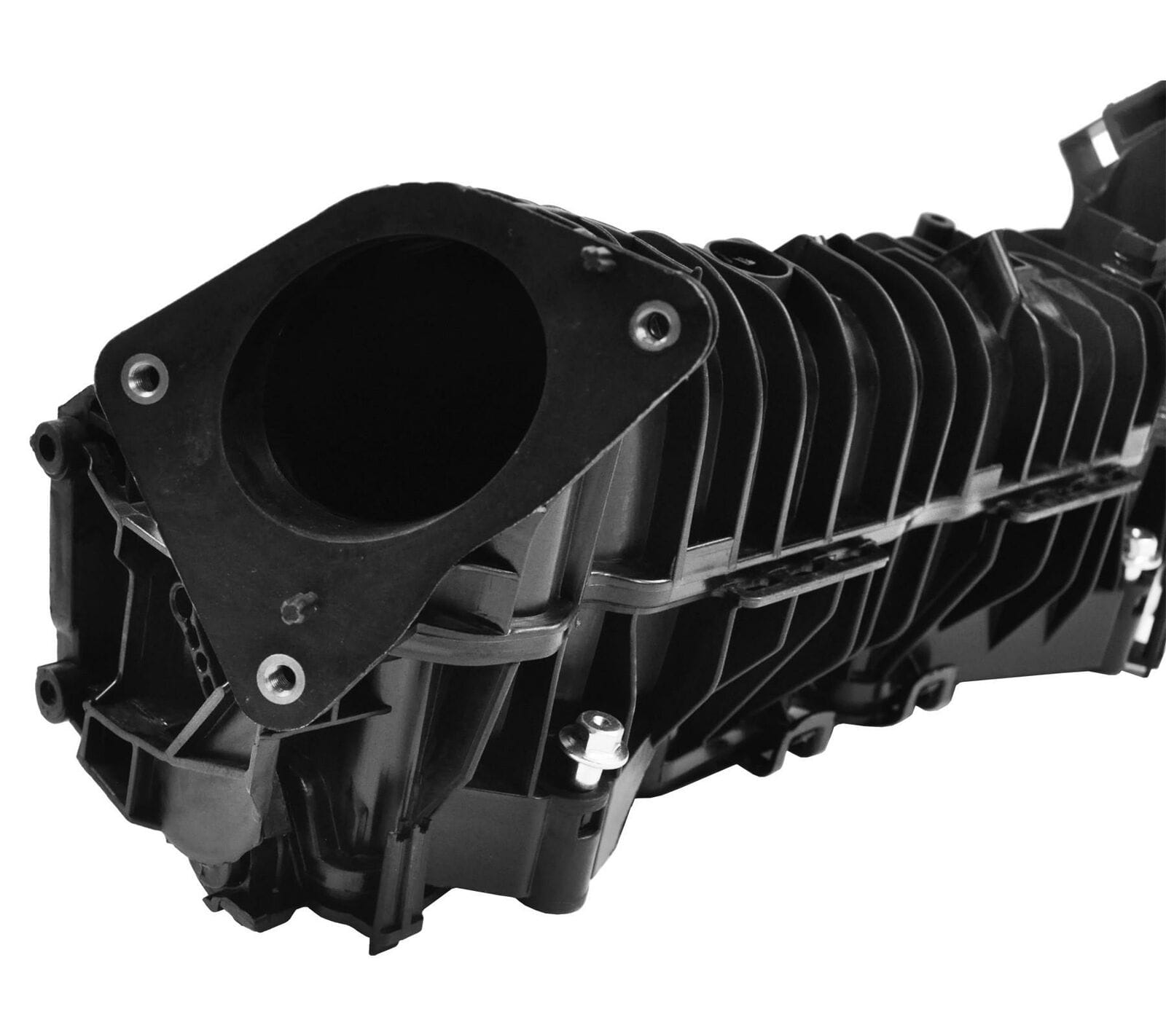 BMW 2.0 diesel intake manifold mounting ports detailed view