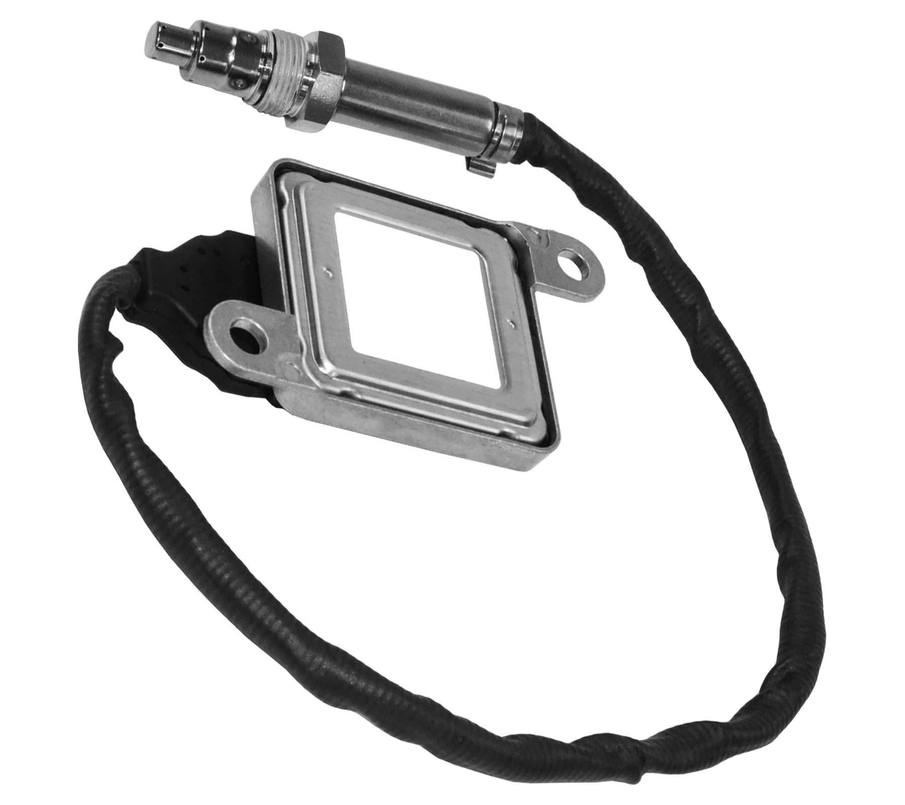 BMW N43 engine NOx sensor probe and control unit close view