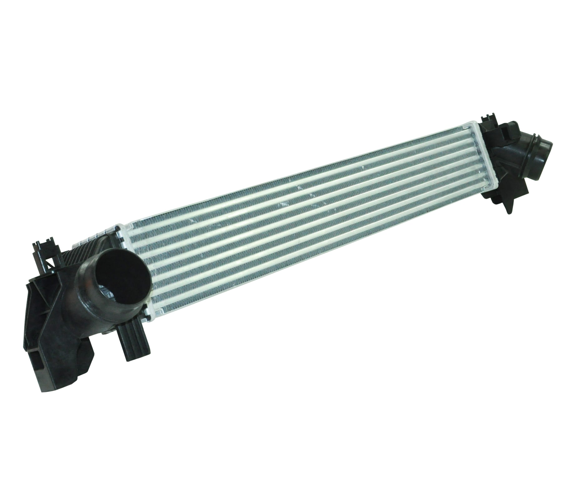 close-up of fins on BMW / Mini intercooler