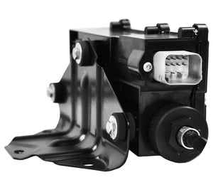 Front-facing view of BMW parking brake actuator handbrake unit