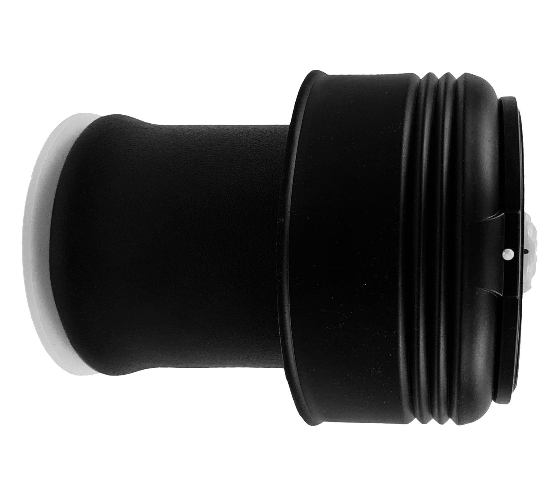 Detail view of rear air spring bag rubber bellows for BMW SUV