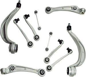 Front Suspension Wishbone Control Arms Links Kit (Left & Right Sides) For Audi - D2P Autoparts