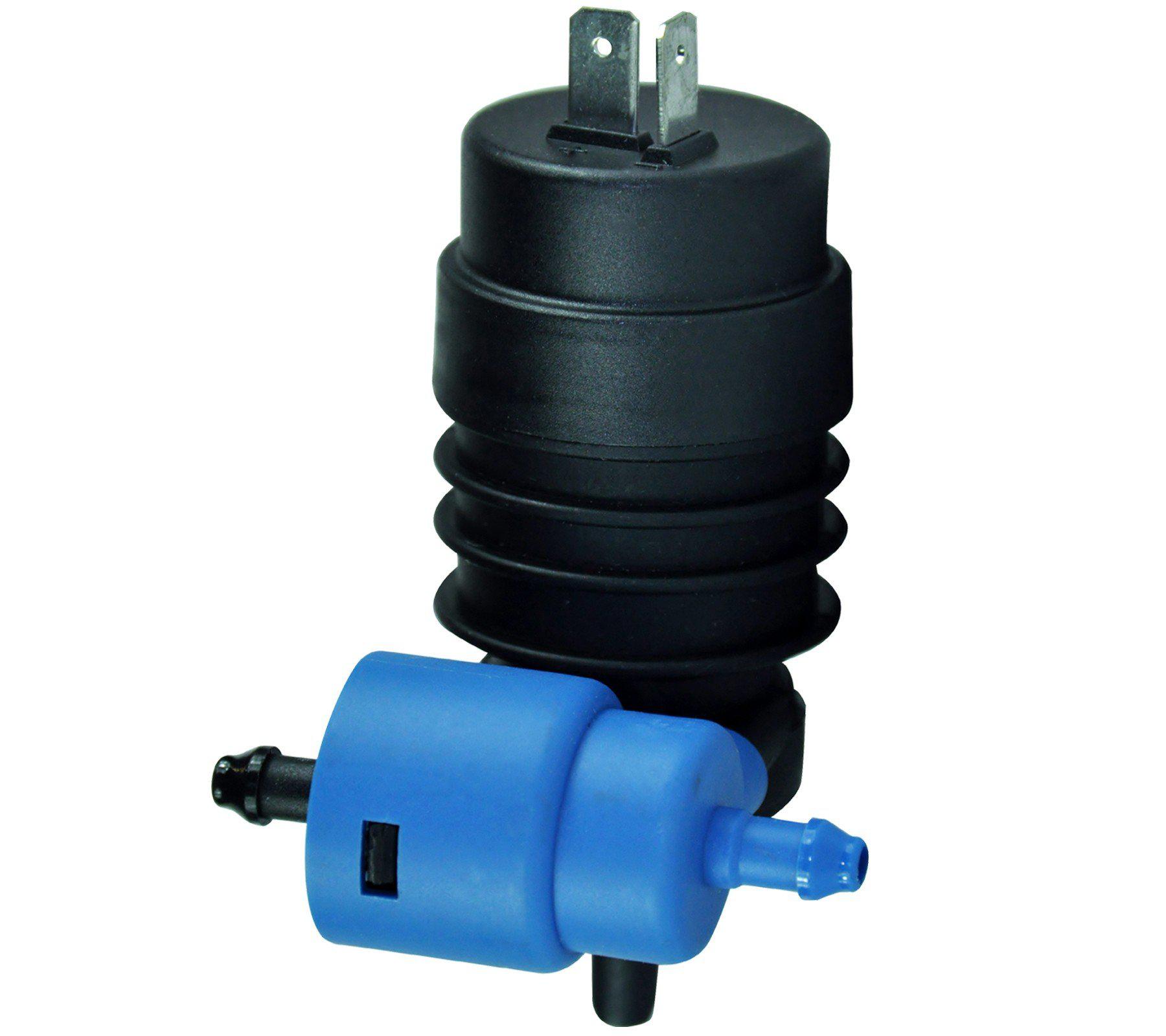 Double Outlet Washer Pump For Alfa Romeo/Daewoo/Fiat/Lancia/Mercedes Benz/Opel-Vauxhall - D2P Autoparts