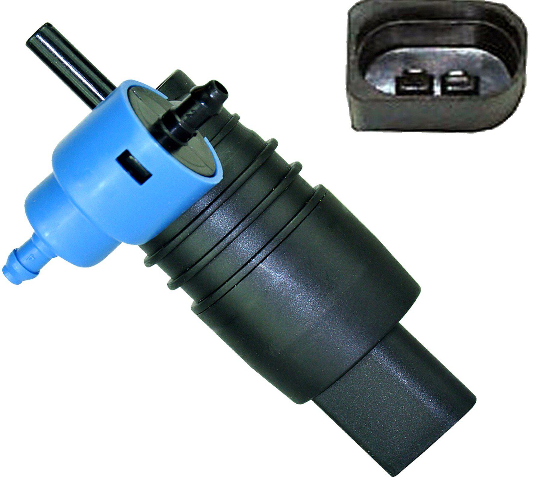 Double Outlet Windscreen Washer Pump For Audi, BMW, VW, Seat and Skoda 1T0955651A - D2P Autoparts
