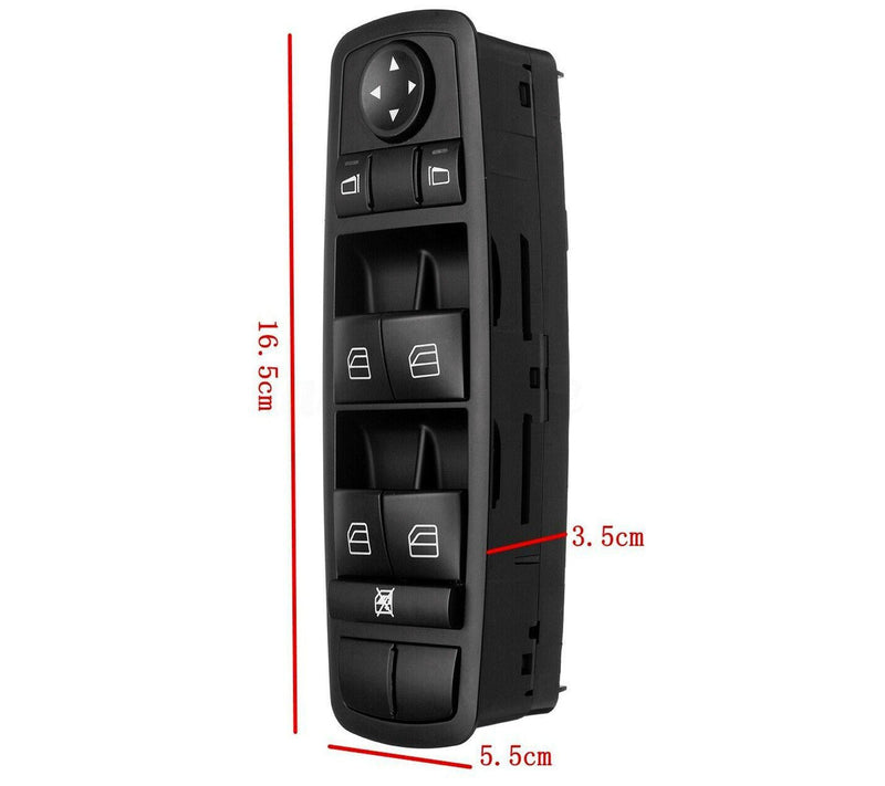 Electric Master Window Control Switch (Front Right Driver Side) For Mercedes Benz - D2P Autoparts