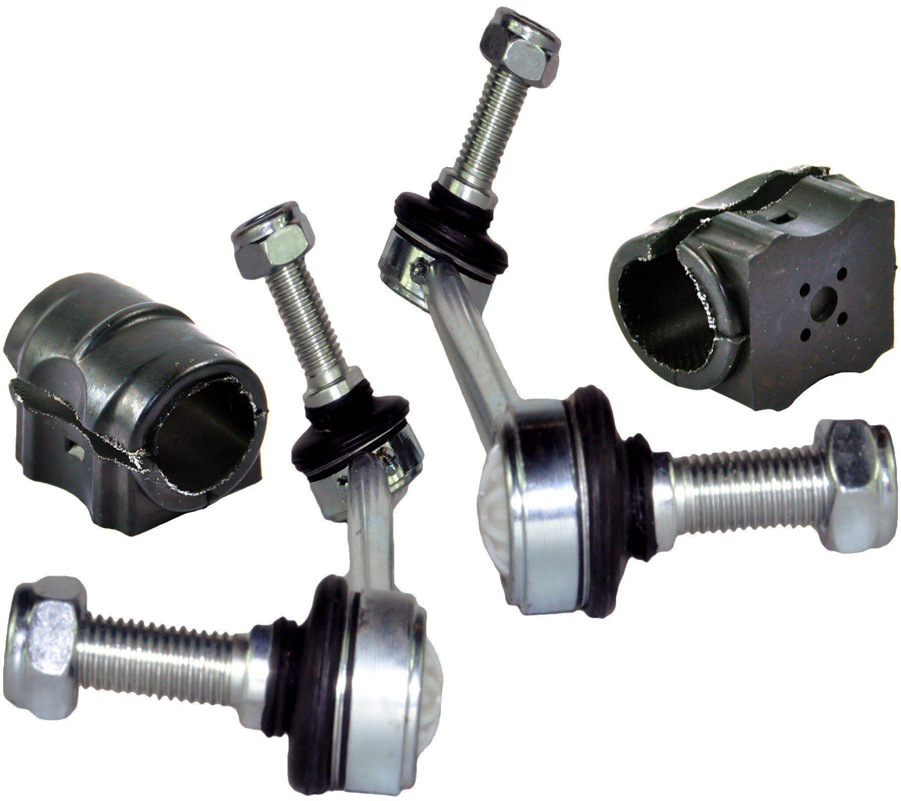 Front Anti Roll Bar Bushes + Drop-Links Kit (Left + Right) For Land Rover: Discovery, Range Rover Sport, RBM500150