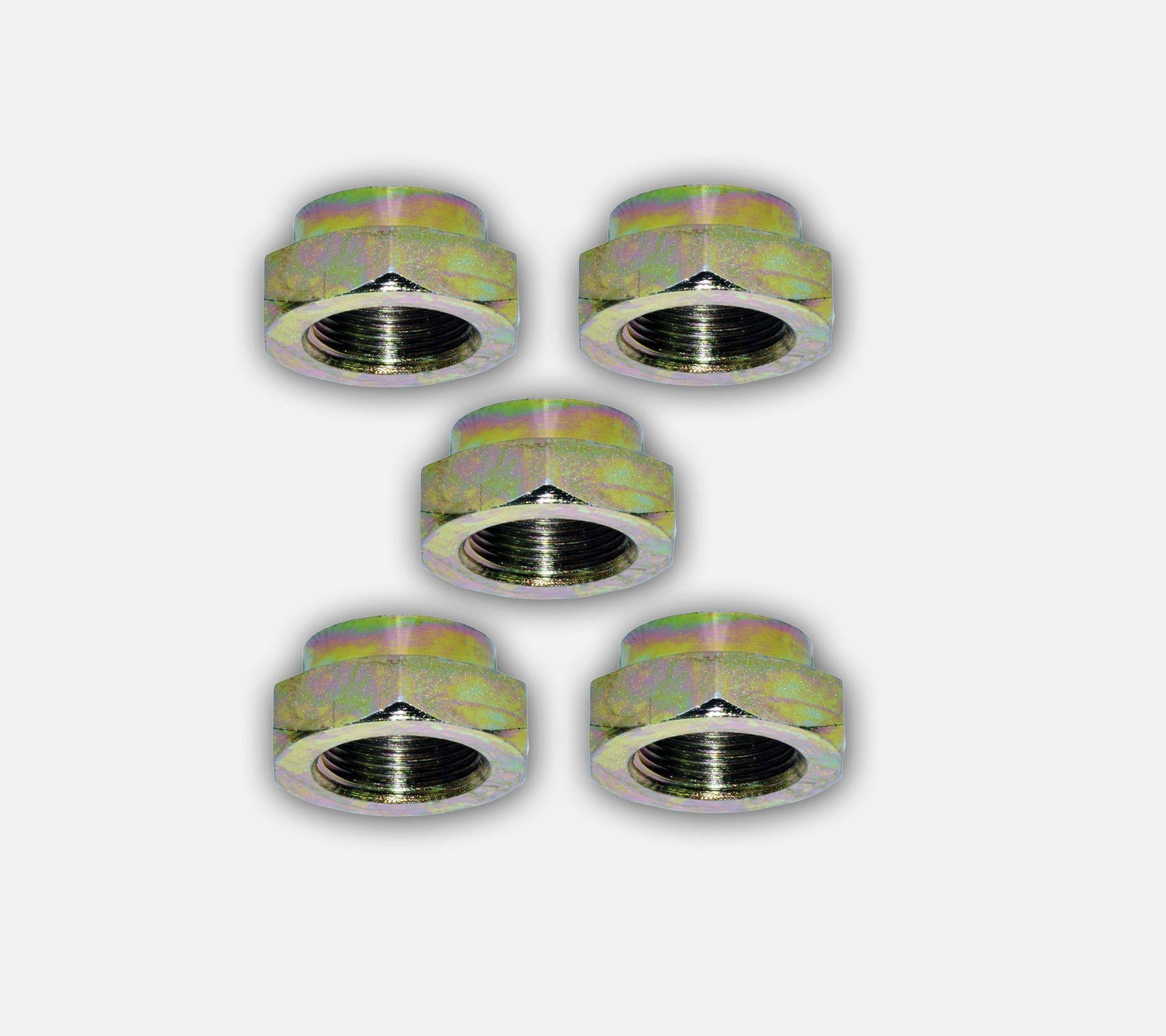 Front Hub Nut Set Of 5 For Peugeot, Citroen, Ford, Mazda, and Toyota 329714 - D2P Autoparts