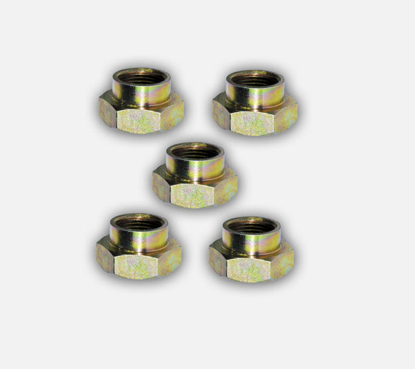 Front Hub Nut Set Of 5 For Peugeot, Citroen, Ford, Mazda, and Toyota 329714 - D2P Autoparts