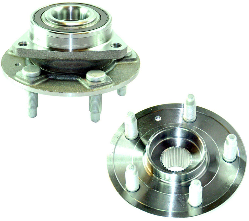Front (Left + Right Pair) Wheel Bearing Hub For Chevrolet, Opel-Vauxhall, and Saab - D2P Autoparts