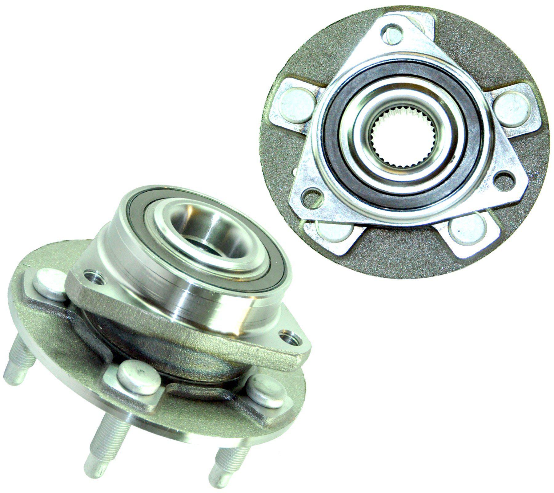 Front (Left + Right Pair) Wheel Bearing Hub For Chevrolet, Opel-Vauxhall, and Saab - D2P Autoparts