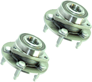 Front (Left + Right Pair) Wheel Bearing Hub For Chevrolet, Opel-Vauxhall, and Saab - D2P Autoparts