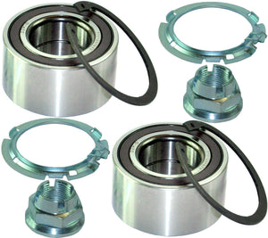 Front (Left +Right Pair) Wheel Bearing Hub Kit For Dacia, Smart, Renault, Nissan and Mercedes - D2P Autoparts