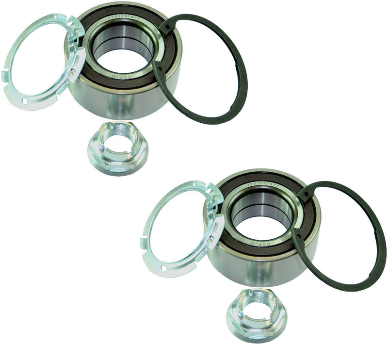 Front (Left +Right Pair) Wheel Bearing Hub Kit For Dacia, Smart, Renault, Nissan and Mercedes - D2P Autoparts