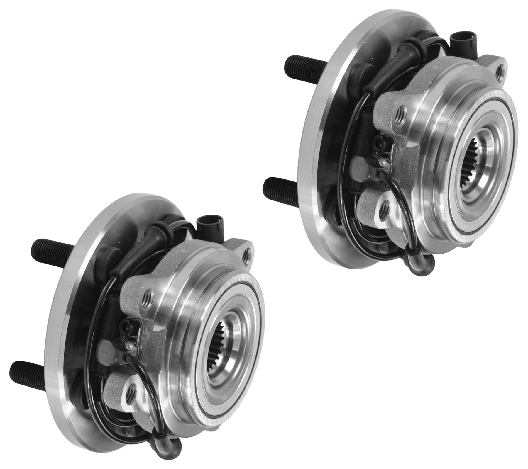 Front (Left + Right Pair) Wheel Bearings Hub + Abs Sensor For Land Rover: Discovery TAY100060 - D2P Autoparts